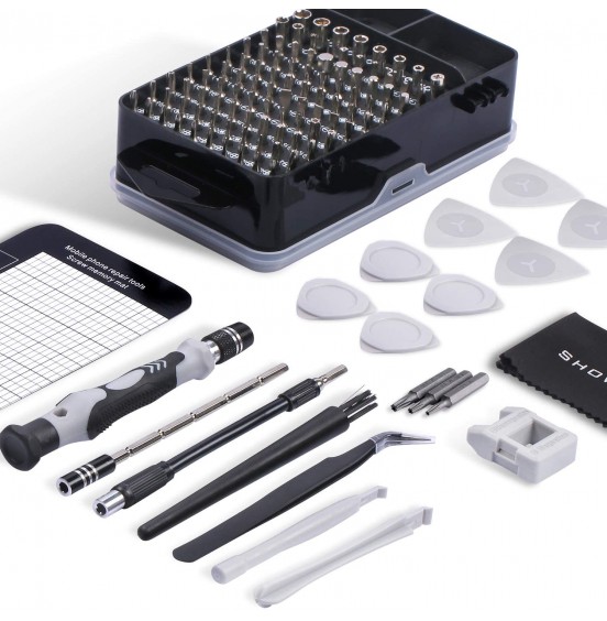 Computer Repair Kit, 122 in 1 Magnetic Laptop Screwdriver Kit, Precision Screwdriver Set, Small Impact Screw Driver Set with Case for Computer, Laptop, PC, for iPhone, Watch, Ps4 DIY Hand Tools -Grey Computer Repair Kit, 122 in 1 Magnetic Laptop Screwdriver Kit, Precision Screwdriver Set, Small Impact Screw Driver Set with Case for Computer, Laptop, PC, for iPhone, Watch, Ps4 DIY Hand Tools -Grey