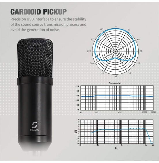 USB Microphone, Professional Condenser Computer PC Mic with Tripod Stand, Pop Filter, Shock Mount for Gaming, Streaming, Podcasting, YouTube, Voice Over, Skype, Twitch, Compatible with Laptop Desktop USB Microphone, Professional Condenser Computer PC Mic with Tripod Stand, Pop Filter, Shock Mount for Gaming, Streaming, Podcasting, YouTube, Voice Over, Skype, Twitch, Compatible with Laptop Desktop