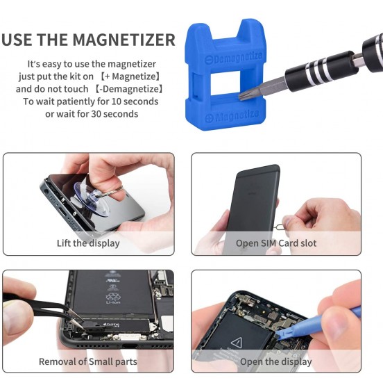 Computer Repair Kit, 122 in 1 Magnetic Laptop Screwdriver Kit, Precision Screwdriver Set, Small Impact Screw Driver Set with Case for Computer, Laptop, PC, for iPhone, Watch, Ps4 DIY Hand Tools -Grey Computer Repair Kit, 122 in 1 Magnetic Laptop Screwdriver Kit, Precision Screwdriver Set, Small Impact Screw Driver Set with Case for Computer, Laptop, PC, for iPhone, Watch, Ps4 DIY Hand Tools -Grey