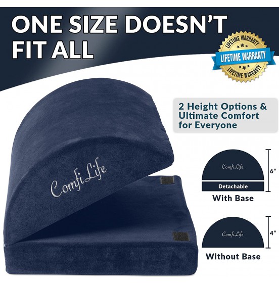 ComfiLife Foot Rest for Under Desk at Work - Adjustable Memory Foam Foot Rest for Office Chair & Gaming Chair - Ergonomic Design for Back & Hip Pain Relief (Black) ComfiLife Foot Rest for Under Desk at Work - Adjustable Memory Foam Foot Rest for Office Chair & Gaming Chair - Ergonomic Design for Back & Hip Pain Relief (Black)