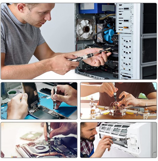 STREBITO Precision Screwdriver Set 124-Piece Electronics Tool Kit with 101 Bits Magnetic Screwdriver Set for Computer, Laptop, Cell Phone, PC, MacBook, iPhone, Nintendo Switch, PS4, PS5, Xbox Repair STREBITO Precision Screwdriver Set 124-Piece Electronics Tool Kit with 101 Bits Magnetic Screwdriver Set for Computer, Laptop, Cell Phone, PC, MacBook, iPhone, Nintendo Switch, PS4, PS5, Xbox Repair