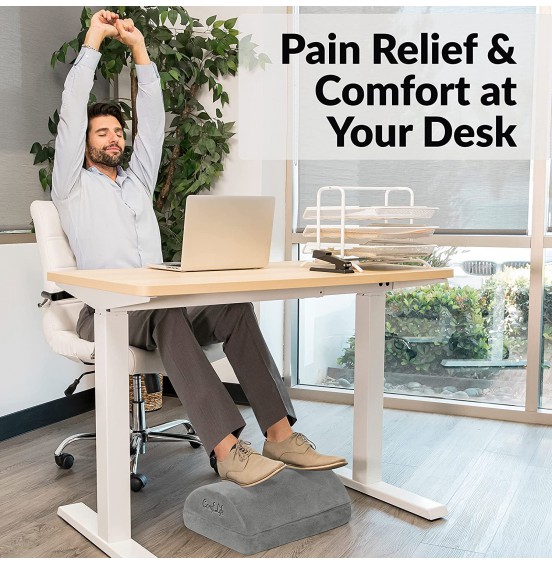 ComfiLife Foot Rest for Under Desk at Work - Adjustable Memory Foam Foot Rest for Office Chair & Gaming Chair - Ergonomic Design for Back & Hip Pain Relief (Black) ComfiLife Foot Rest for Under Desk at Work - Adjustable Memory Foam Foot Rest for Office Chair & Gaming Chair - Ergonomic Design for Back & Hip Pain Relief (Black)