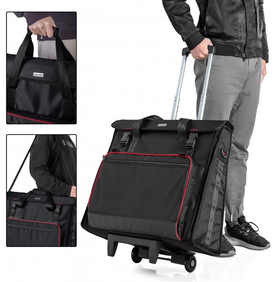 CURMIO Rolling Carrying Bag with Wheels Compatible with Apple iMac 27 inch Desktop Computer, Detachable Trolley Storage Case Compatible with iMac 27” Monitors and Accessories, Black (Patented Design) CURMIO Rolling Carrying Bag with Wheels Compatible with Apple iMac 27 inch Desktop Computer, Detachable Trolley Storage Case Compatible with iMac 27” Monitors and Accessories, Black (Patented Design)