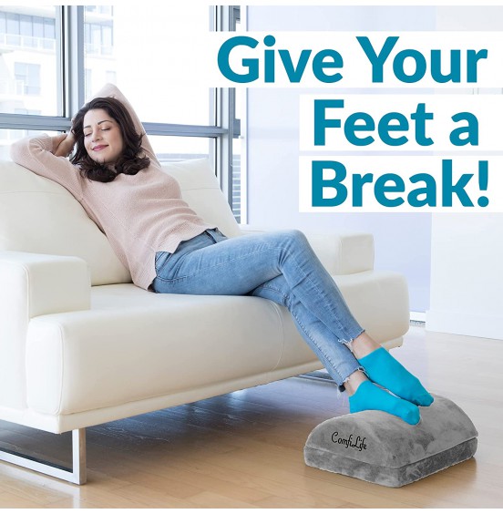 ComfiLife Foot Rest for Under Desk at Work - Adjustable Memory Foam Foot Rest for Office Chair & Gaming Chair - Ergonomic Design for Back & Hip Pain Relief (Black) ComfiLife Foot Rest for Under Desk at Work - Adjustable Memory Foam Foot Rest for Office Chair & Gaming Chair - Ergonomic Design for Back & Hip Pain Relief (Black)