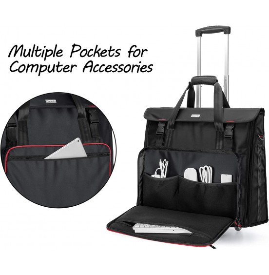 CURMIO Rolling Carrying Bag with Wheels Compatible with Apple iMac 27 inch Desktop Computer, Detachable Trolley Storage Case Compatible with iMac 27” Monitors and Accessories, Black (Patented Design) CURMIO Rolling Carrying Bag with Wheels Compatible with Apple iMac 27 inch Desktop Computer, Detachable Trolley Storage Case Compatible with iMac 27” Monitors and Accessories, Black (Patented Design)
