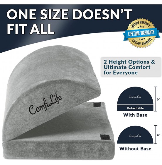 ComfiLife Foot Rest for Under Desk at Work - Adjustable Memory Foam Foot Rest for Office Chair & Gaming Chair - Ergonomic Design for Back & Hip Pain Relief (Black) ComfiLife Foot Rest for Under Desk at Work - Adjustable Memory Foam Foot Rest for Office Chair & Gaming Chair - Ergonomic Design for Back & Hip Pain Relief (Black)